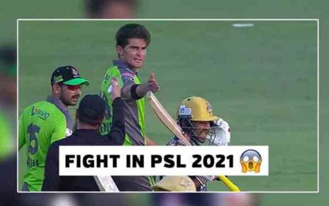 गल्ली क्रिकेटमधल्या पोरांसारखी पाकिस्तानी खेळाडूंची मैदानात भांडणं; व्हिडिओ व्हायरल
